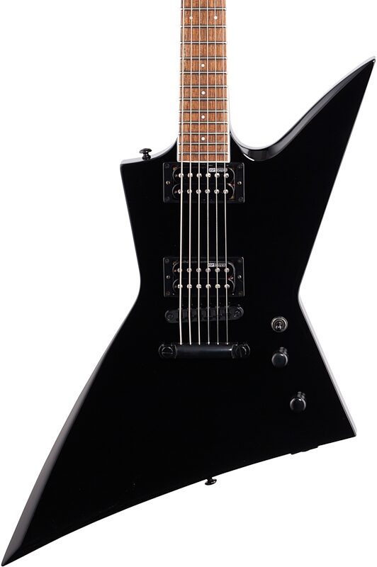 ESP LTD EX-200 Electric Guitar, Black, Body Straight Front