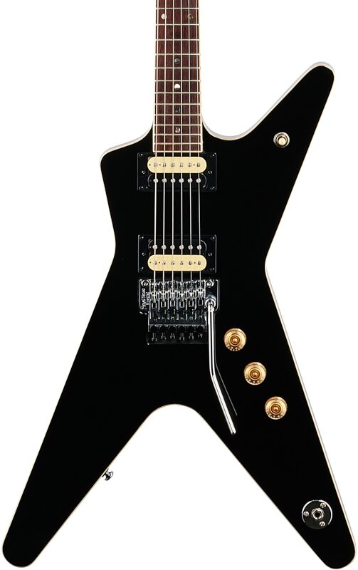 Dean ML79 Floyd Rose Electric Guitar, Classic Black, Body Straight Front