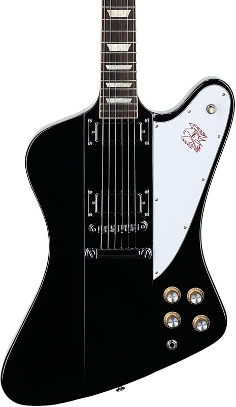 Gibson Firebird Platypus Electric Guitar (with Case), Ebony, Body Straight Front