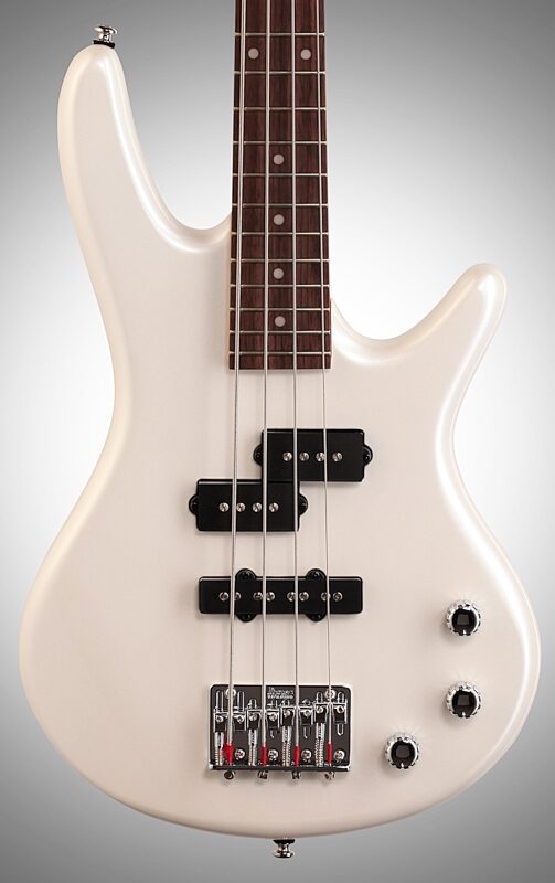 Ibanez GSRM20 Mikro Electric Bass, White, Body Straight Front