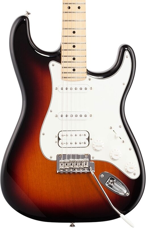 Fender Player Stratocaster HSS Electric Guitar (Maple Fingerboard), 3-Color Sunburst, Body Straight Front