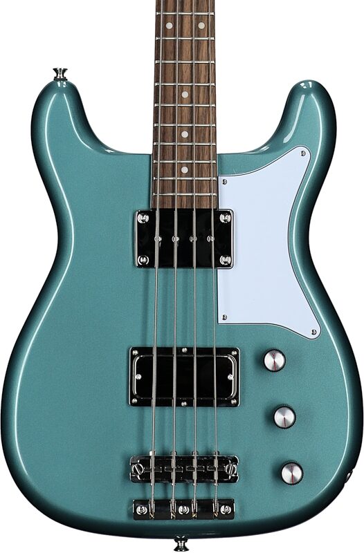 Epiphone Newport Bass Guitar, Pacific Blue, Body Straight Front