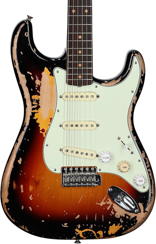 Fender Mike McCready Stratocaster Electric Guitar, Rosewood Fingerboard (with Case), 3-Color Sunburst, Body Straight Front