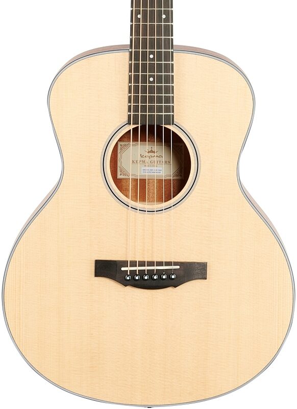 Kepma K3 Series M3-130 Mini Acoustic Guitar, Natural Matte, Body Straight Front