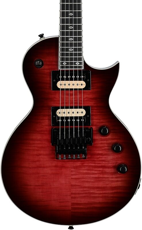 Kramer Assault Figured Electric Guitar (with Gig Bag), Magenta Perimeter, Body Straight Front