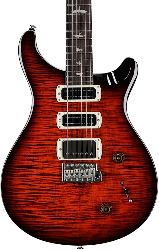 PRS Paul Reed Smith SE Studio Electric Guitar (with Gig Bag), Orange Tiger Smokeburst, Body Straight Front
