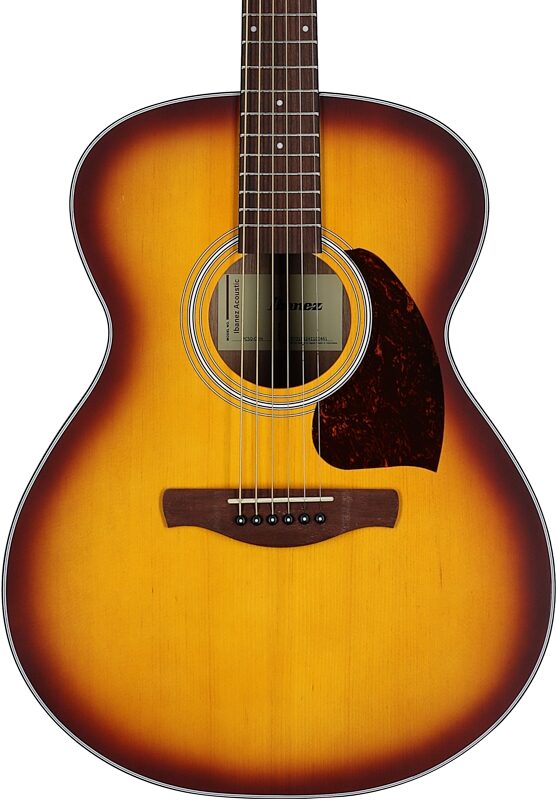 Ibanez PC50 Acoustic Guitar, Open Pore Brown Sunburst, Body Straight Front