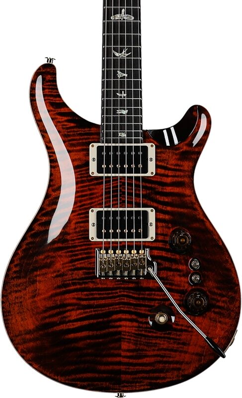 PRS Paul Reed Smith Custom 24-08 10-Top Electric Guitar (with Case), Orange Tiger, Body Straight Front