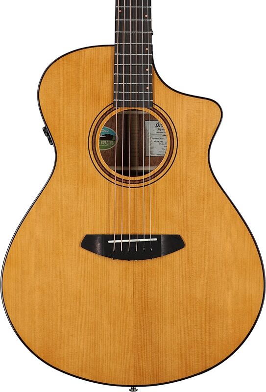 Breedlove Organic Pro Performer Concert Thinline CE Acoustic-Electric Guitar (with Case), New, Body Straight Front