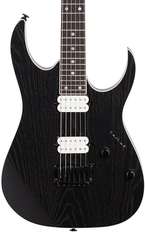 Ibanez RGR652AHBF Prestige Electric Guitar (with Case), Weathered Black, Body Straight Front