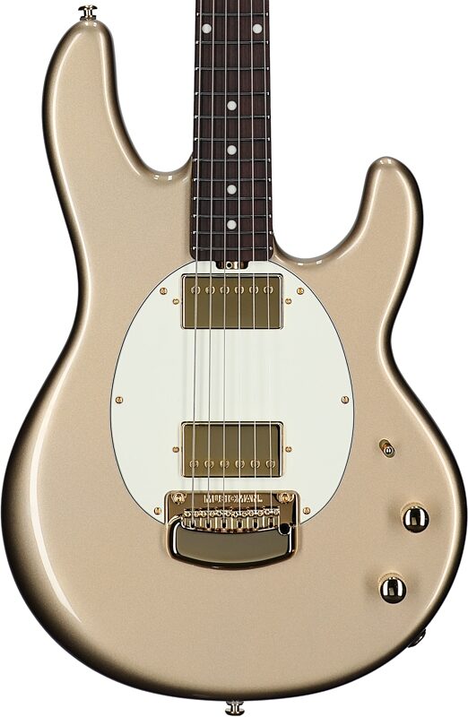 Ernie Ball Music Man StingRay II Cory Wong Electric Guitar, Cashmere, Body Straight Front