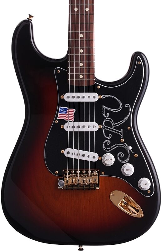 Fender Stevie Ray Vaughan Stratocaster (Pao Ferro with Case), 3-Color Sunburst, Body Straight Front