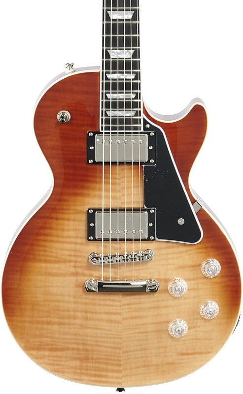 Epiphone Les Paul Modern Figured Electric Guitar, Caffe Latte Fade, Body Straight Front