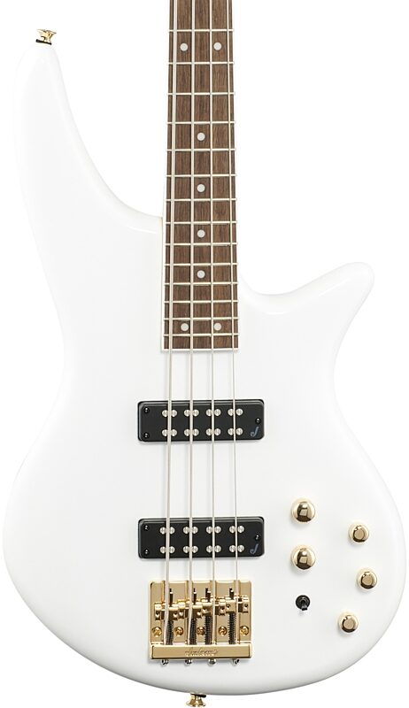 Jackson JS3 Spectra Electric Bass, with Laurel Fingerboard, Snow White, Body Straight Front