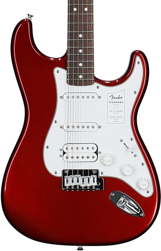 Fender Standard Stratocaster HSS Electric Guitar, with Laurel Fingerboard, Candy Cola, Body Straight Front