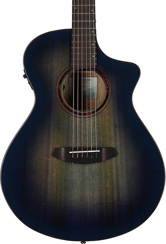 Breedlove Pursuit Exotic S Concert CE Myrtlewood Acoustic-Electric Guitar, Blue Eyes, B-Stock, Body Straight Front