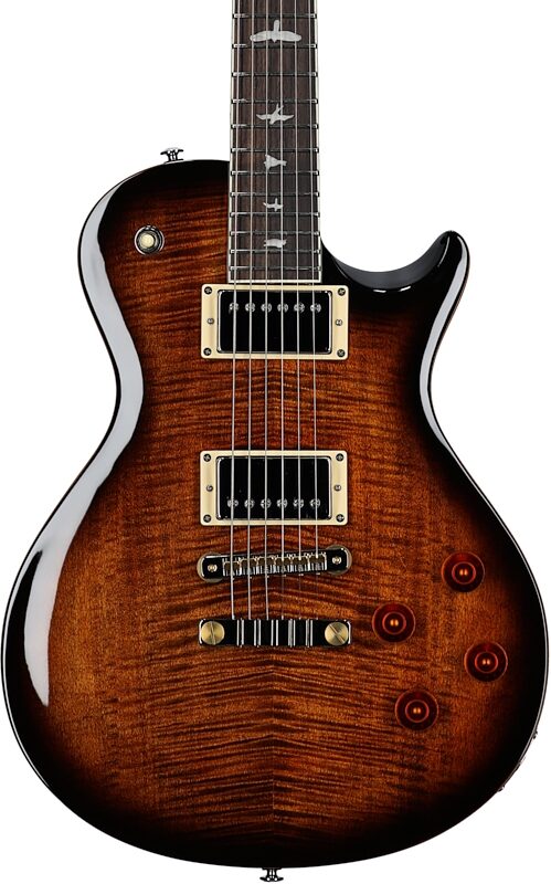 PRS Paul Reed Smith SE McCarty 594 Singlecut Electric Guitar (with Gig Bag), Black Gold Burst, Body Straight Front