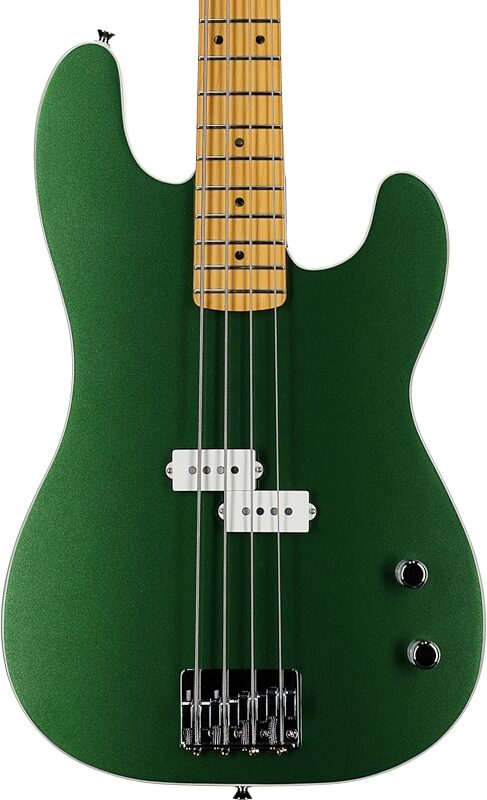 Fender Aerodyne Special Precision Electric Bass, Maple Fingerboard (with Gig Bag), Speed Green, Body Straight Front