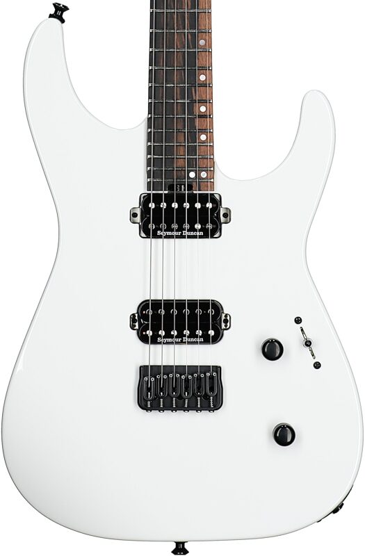 Jackson American Series Virtuoso HT Electric Guitar, (with Case), Snow White, Body Straight Front