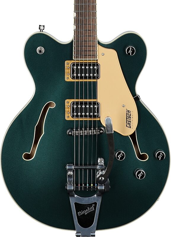 Gretsch G5622T Electromatic Center Block Double Cutaway Electric Guitar, Laurel Fingerboard, Cadillac Green, Body Straight Front