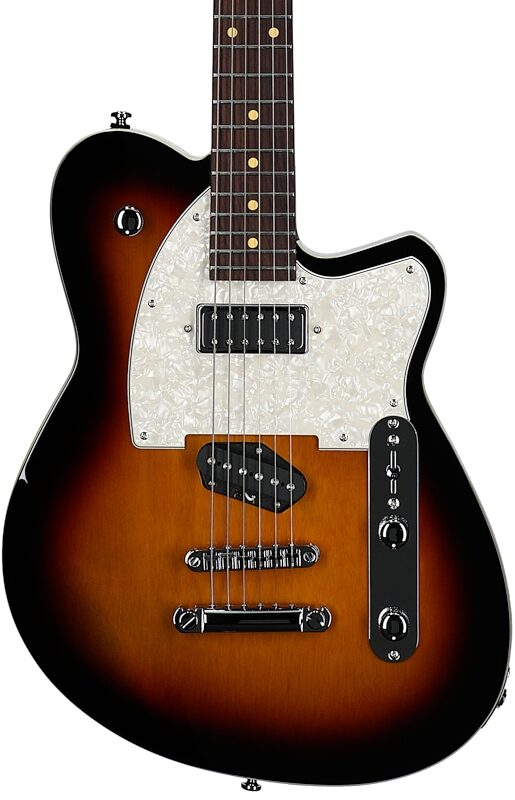 Reverend Buckshot Electric Guitar, 3-Tone Burst, Body Straight Front