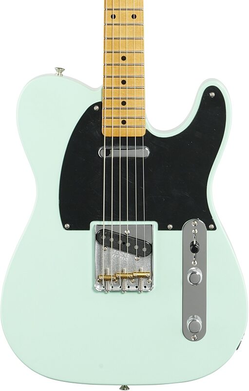 Fender Vintera '50s Telecaster Modified Electric Guitar, Maple Fingerboard (with Gig Bag), Surf Green, Body Straight Front