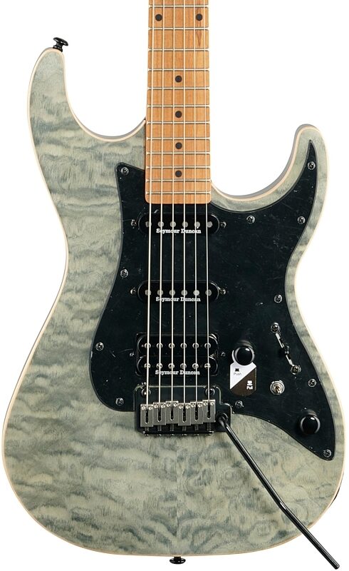 Michael Kelly Modshop '67 Electric Guitar, Maple Fingerboard, Black Wash, Body Straight Front