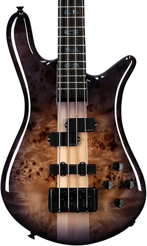 Spector Euro 4 Custom Electric Bass (with Gig Bag), Natural Violet Burst Gloss, Body Straight Front