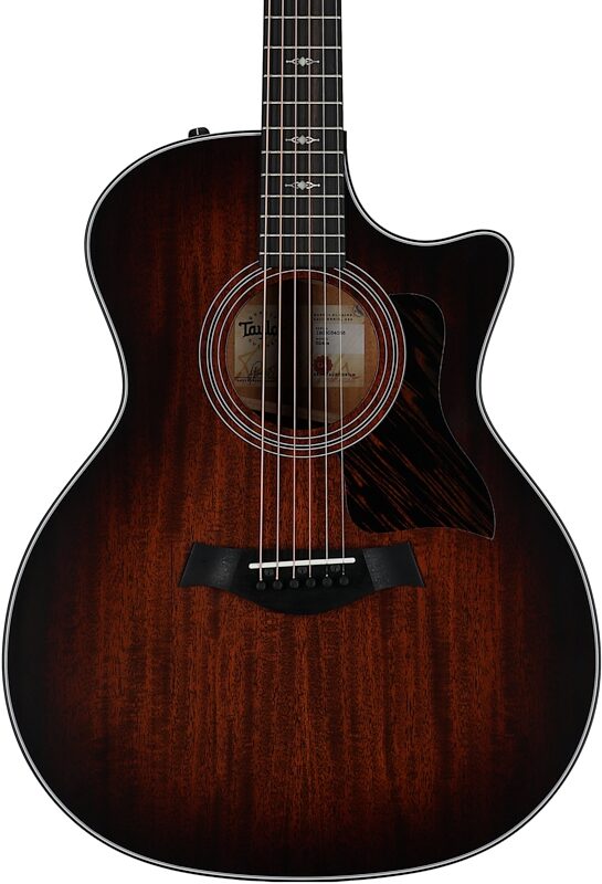 Taylor 324ce-v2 Grand Auditorium Acoustic-Electric Guitar, (with case), New, Body Straight Front