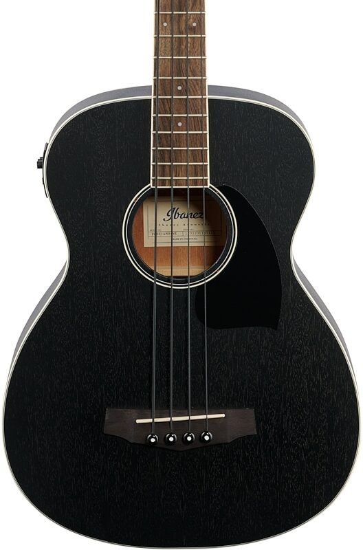 Ibanez PCBE14MH Performance Acoustic-Electric Bass, Weathered Black, Body Straight Front