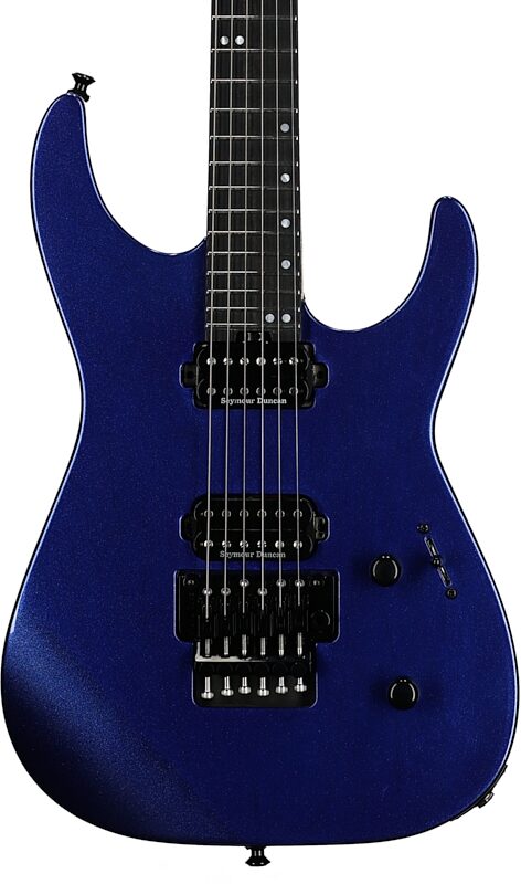 Jackson American Series Virtuoso Electric Guitar (with Case), Mystic Blue, Body Straight Front