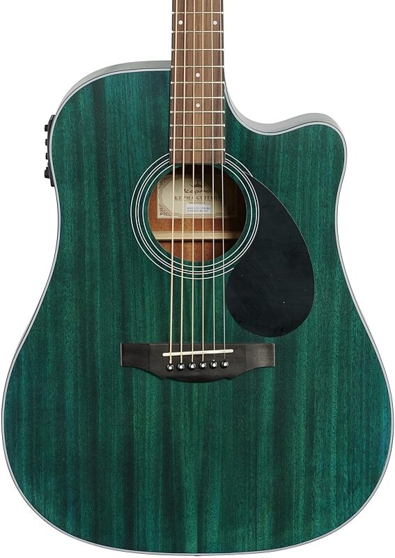 Kepma K3 Series D3-130 Acoustic-Electric Guitar, Blue Matte, with K1 Pickup, Body Straight Front