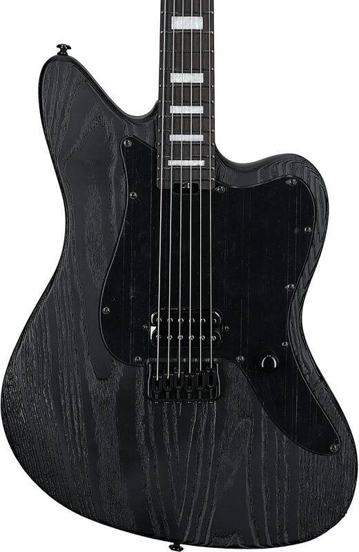 ESP LTD XJ-1HT Electric Guitar, Black Blast, Body Straight Front