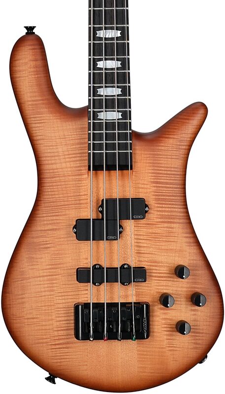 Spector Euro4 LX Electric Bass (with Gig Bag), Natural Sunburst Matte, Body Straight Front