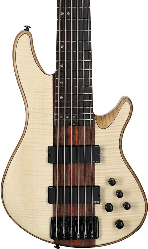 Schecter Charles Berthoud CB-6 Electric Bass, 6-String, Natural Satin, Body Straight Front