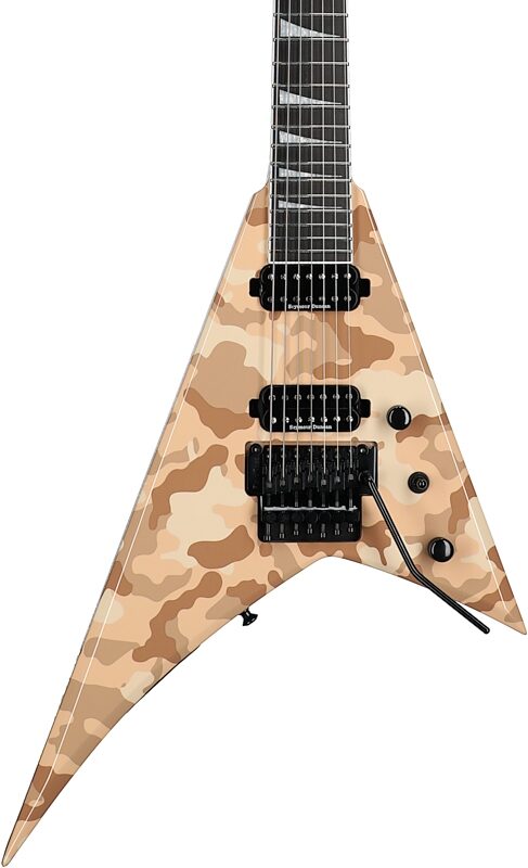 Jackson Concept Rhoads RR24-7 Electric Guitar (with Case), Desert Camouflage, Body Straight Front