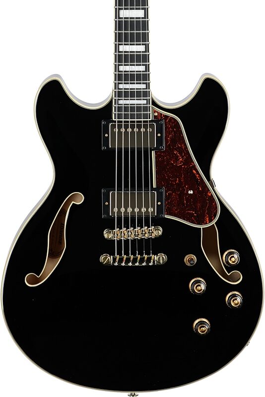 Ibanez AS93BC Artcore Expressionist Semi-hollowbody Electric Guitar, Black, Body Straight Front