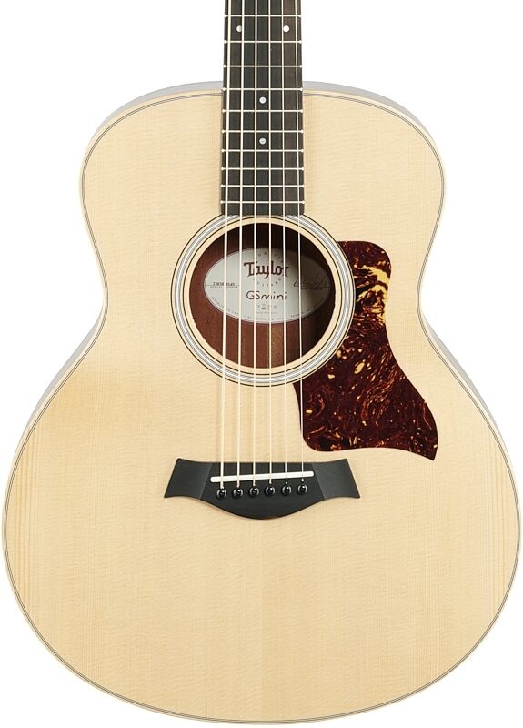 Taylor GS Mini Rosewood Acoustic Guitar (with Gig Bag), Natural, Body Straight Front