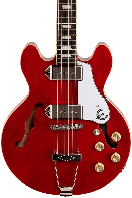 Epiphone Casino Coupe Electric Guitar, Cherry, Body Straight Front
