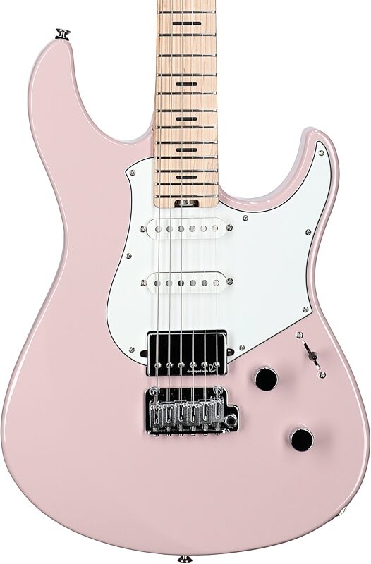 Yamaha Pacifica Standard Plus PACS+12M Electric Guitar, Maple Fingerboard (with Gig Bag), Ash Pink, Body Straight Front