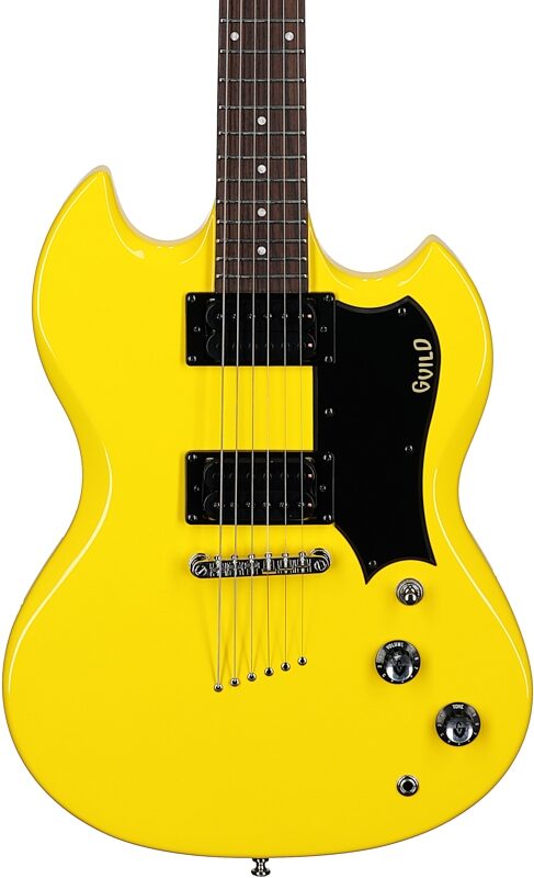 Guild Polara Electric Guitar, Voltage Yellow, Body Straight Front