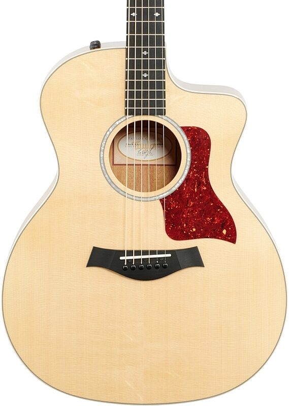 Taylor 214ce Koa Deluxe Grand Auditorium Acoustic-Electric Guitar, New, Body Straight Front