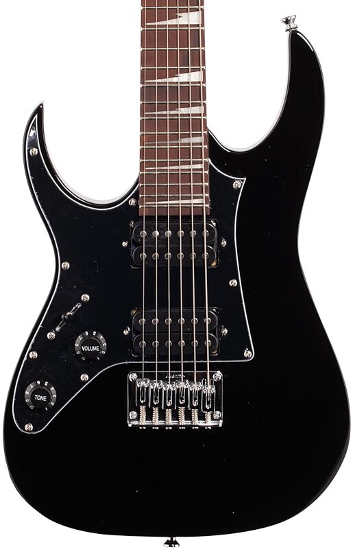 Ibanez GRGM21L Mikro Left-Handed Electric Guitar, Black Night, Body Straight Front