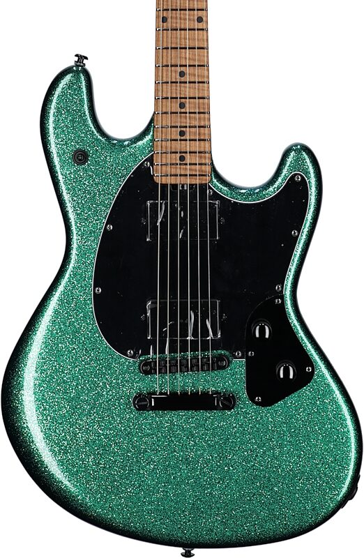 Ernie Ball Music Man StingRay HT Electric Guitar (with Case), Mono Mystique, Body Straight Front