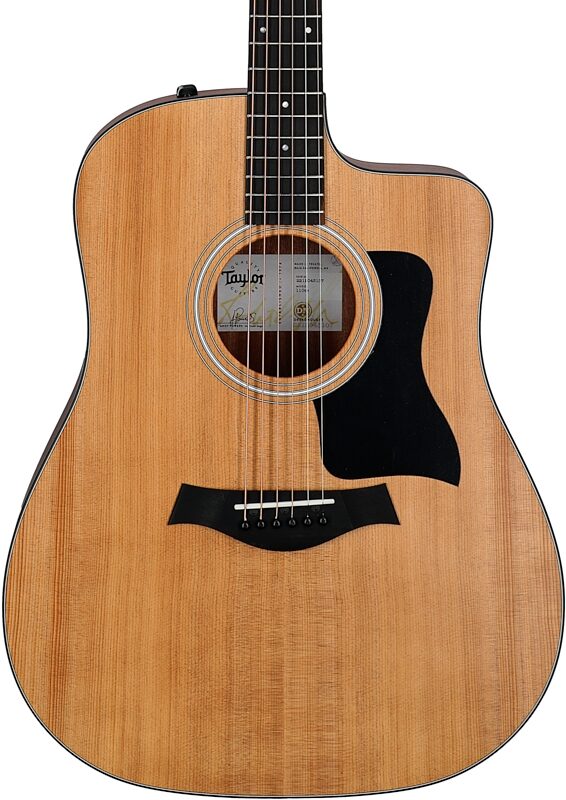 Taylor 110ce Dreadnought Acoustic-Electric Guitar (with Gig Bag), New, Body Straight Front
