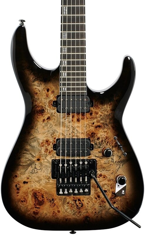 ESP LTD H-1001FR Electric Guitar, Black Natural Fade, Blemished, Body Straight Front