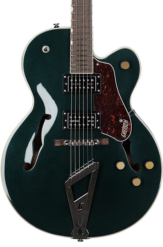 Gretsch G2420 Streamliner Hollowbody Electric Guitar, Cadillac Green, Body Straight Front