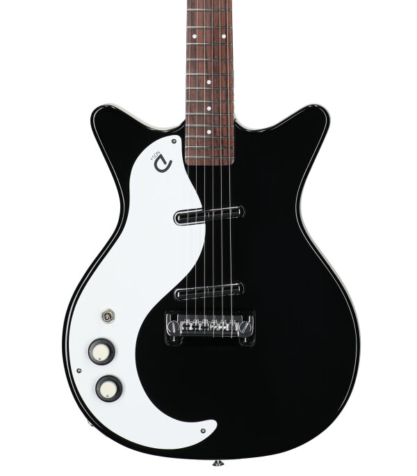 Danelectro 59 MOD NOS Electric Guitar, Left-Handed, Black, Body Straight Front