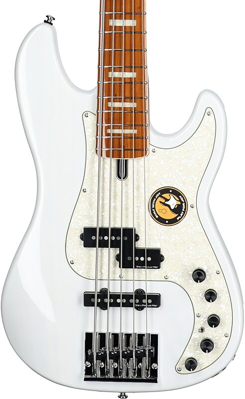 Sire Marcus Miller P8 Bass Guitar, 5-String, White Blonde, Body Straight Front
