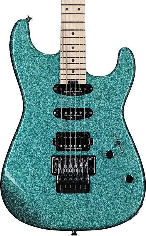 Charvel Pro-Mod San Dimas Style 1 HSS FR M Electric Guitar, Aqua Flake, USED, Blemished, Body Straight Front